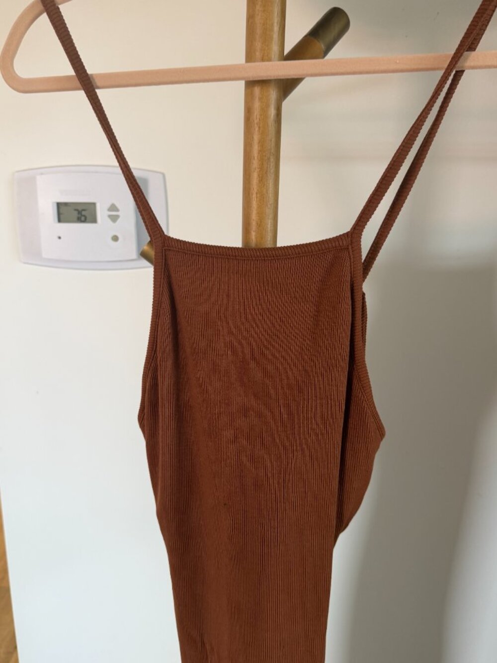 L Space Renata Dress coffee brown medium nwt - Picture 6 of 6